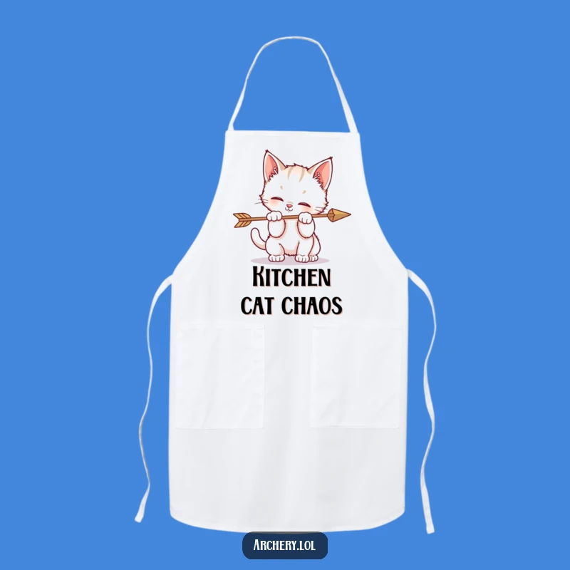 Funny Kitten Arrow Play Apron Kitchen Antics Fun Gift