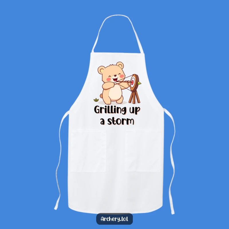 Funny Happy Bear Apron - Goal-Oriented Kitchen Gift