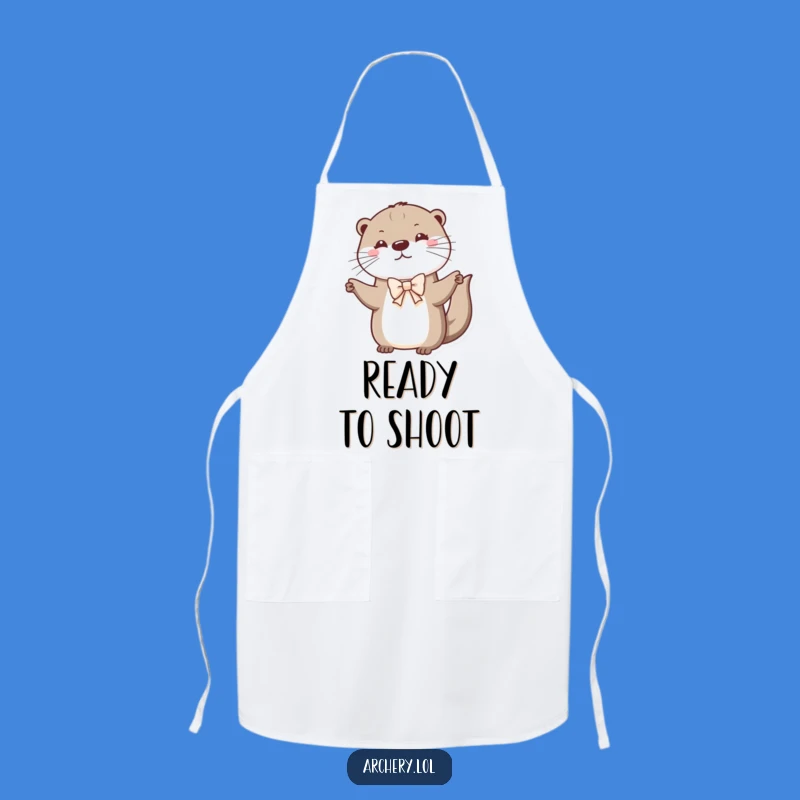 Funny Otter Cooking Apron: Playful Chef Otter, Perfect Gift for Kitchen Fun