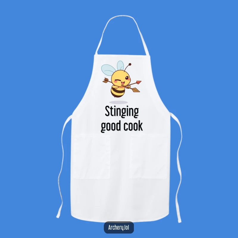 Funny Bee Archer Apron: Protect Your Clothes with a Determined Bee, Perfect Funny Gift for Chefs
