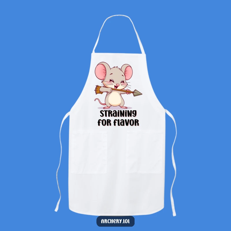 Funny Mouse Archer Apron - Kitchen Effort Gift