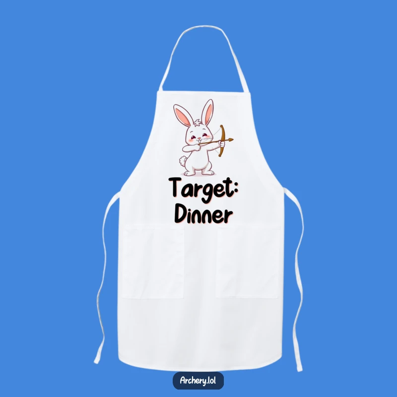 Funny Bunny Archer Apron: Cook with a Smile and Precision!