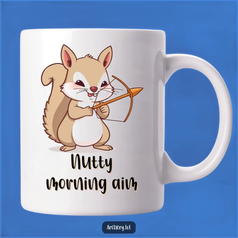 Funny Squirrel Archer Mug - Determined Hunter Gift for Him or Her