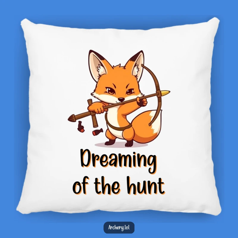 Funny Fox Archer Pillow: Soft and Cozy Determined Fox Pillow, Ideal Funny Gift for Comfort