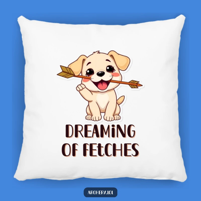 Funny Puppy Archer Pillow: Cozy Comfort with Playful Pup Fun, Gift