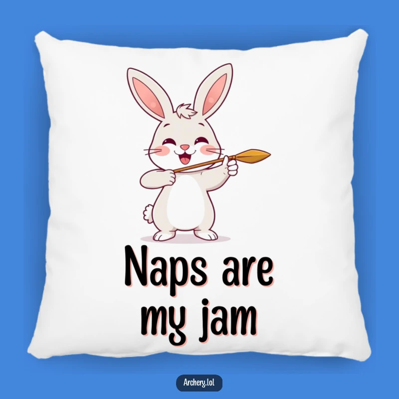 Funny Rabbit Archer Pillow: Soft and Cozy Cheerful Rabbit Pillow, Ideal Funny Gift for Comfort