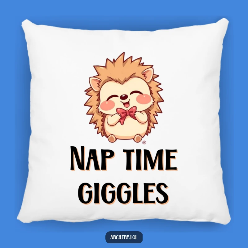 Funny Giggling Hedgehog Pillow - Add Cozy Cheer to Your Space