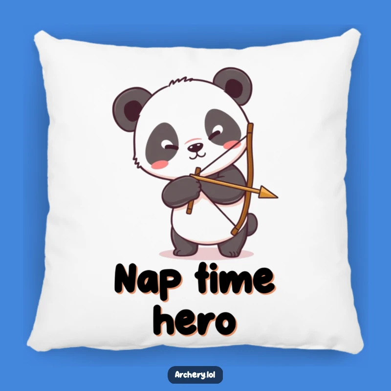 Funny Panda Archer Pillow: Soft and Cozy Silly Panda Pillow, Ideal Funny Gift for Comfort