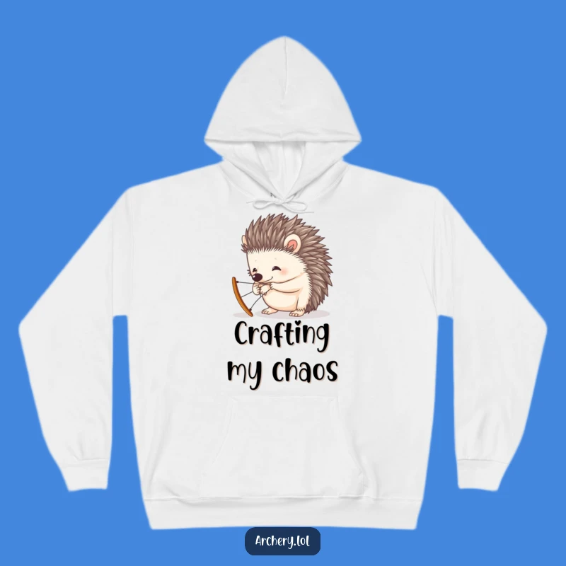 Cozy Funny Hedgehog Hoodie: A Curious Little Bow Maker Warm Your Heart