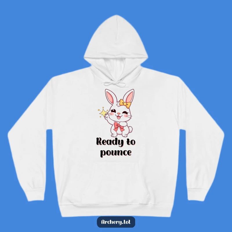 Funny Rabbit Archer Hoodie: Stay Cozy With This Joyful, Funny Gift