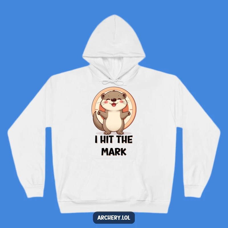 Funny Otter Target Hoodie - Cozy and Proudly Aimed Gift
