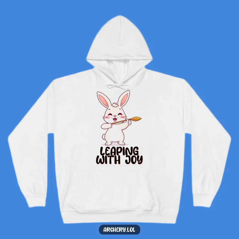 Funny Rabbit Archer Hoodie: Cozy and Cheerful Rabbit Archery, Ultimate Funny Gift for Warmth