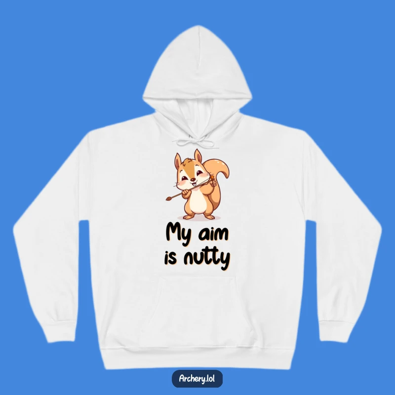 Funny Squirrel Archer Hoodie: Cozy Chaos, Ideal Funny Gift