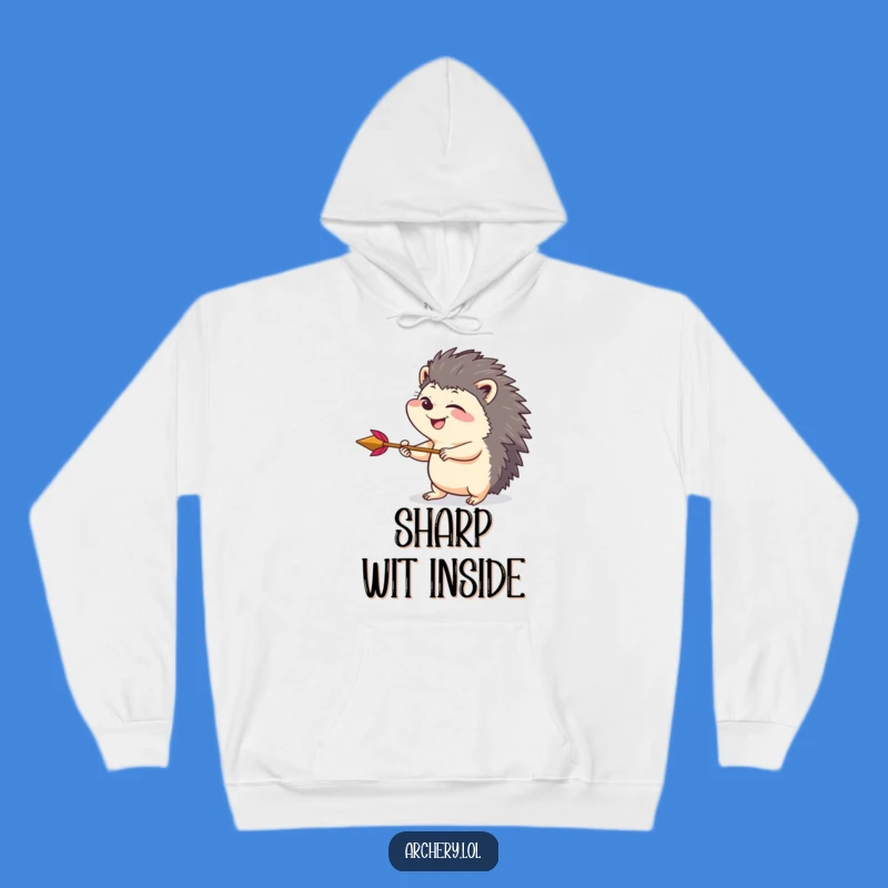 Funny Hedgehog Archer Hoodie: Cozy Up with Giggles - Your Next Funny Gift