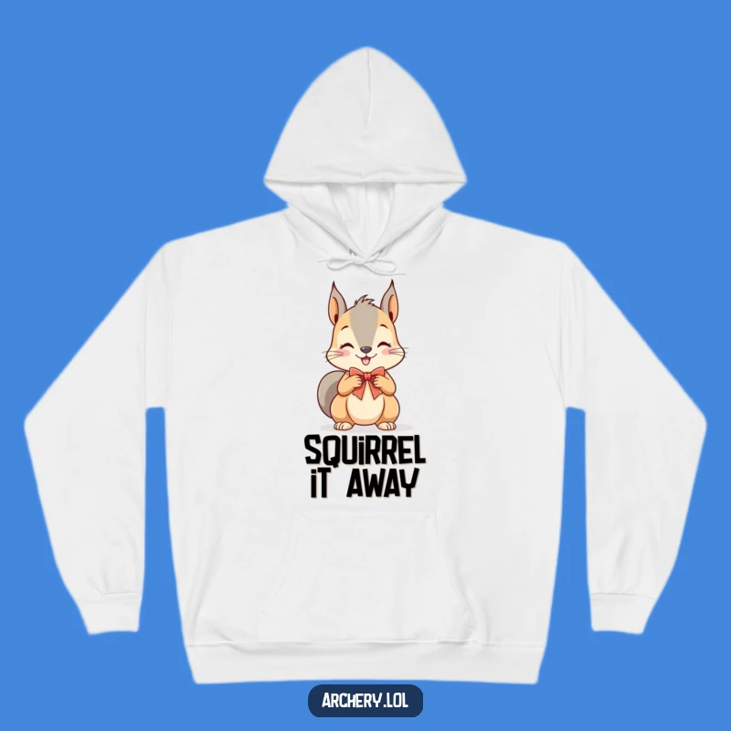 Funny Squirrel Archer Hoodie: Cozy and Playful Squirrel Archery, Ultimate Funny Gift for Cozy Days