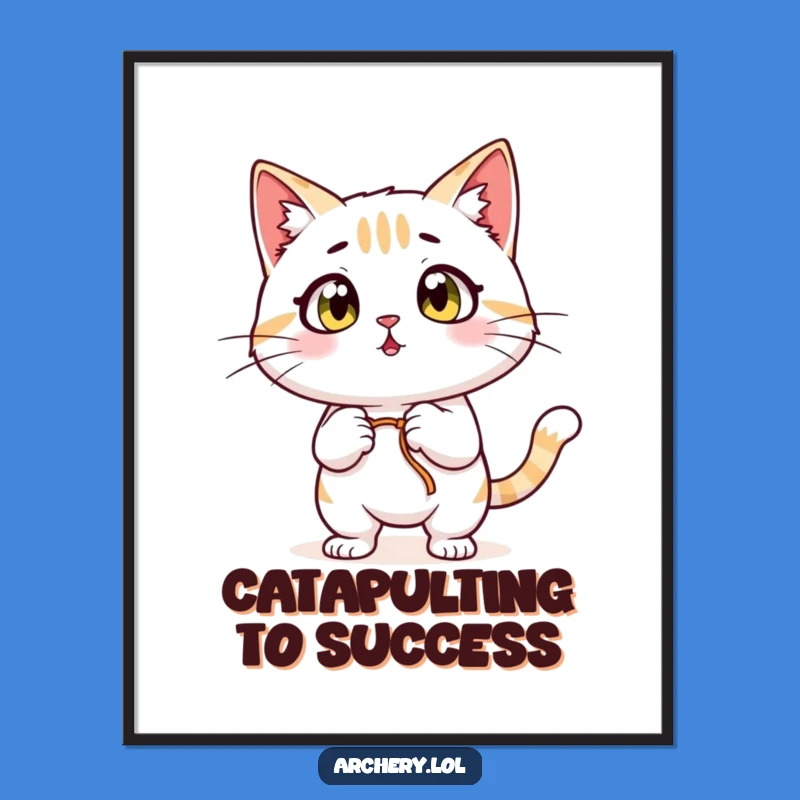 Free Printable Funny Cat Wall Art: Surprised Archer Kitty, Downloadable Art Gift!