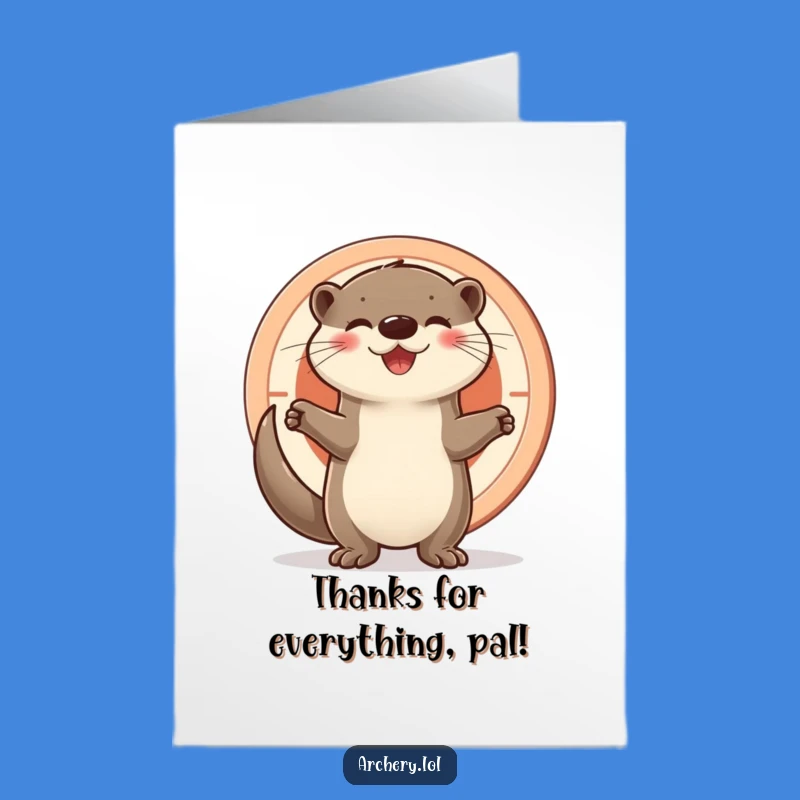 Free Printable Thank You Card: Otter's Appreciation - Funny Downloadable Gift of Gratitude!