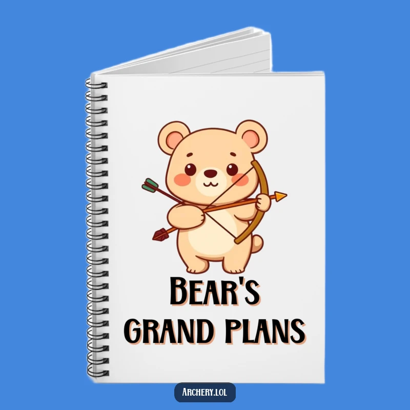 Funny Bear Archer Notebook: Jot Down Your Adventures!