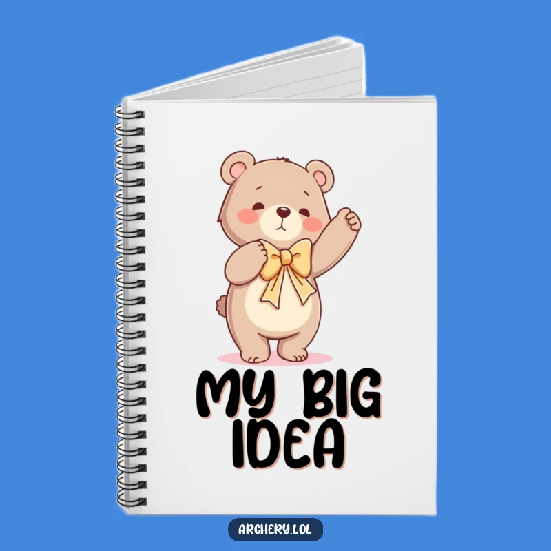 Funny Dancing Bear Notebook Hilarious Bow Drawing Journal Gift Idea