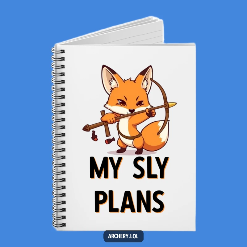 Funny Fox Archer Notebook: Determined Fox Notes, Great Funny Gift for Planners
