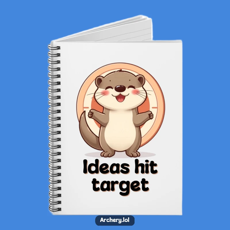 Funny Otter Target Notebook - Plan Your Success with Humor Gift