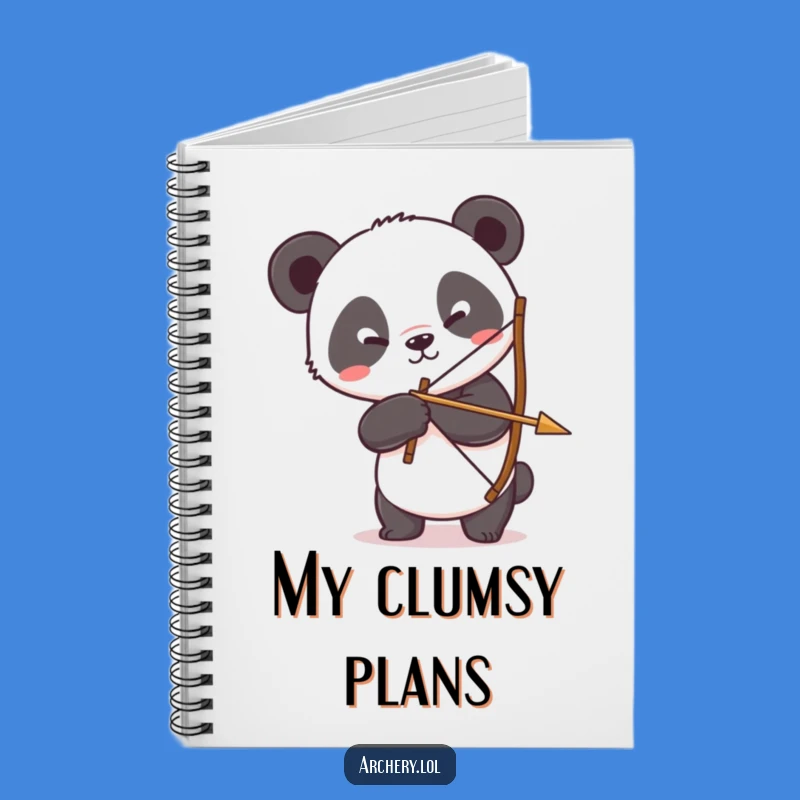 Funny Panda Archer Notebook: Silly Panda Notes, Great Funny Gift for Idea Keepers