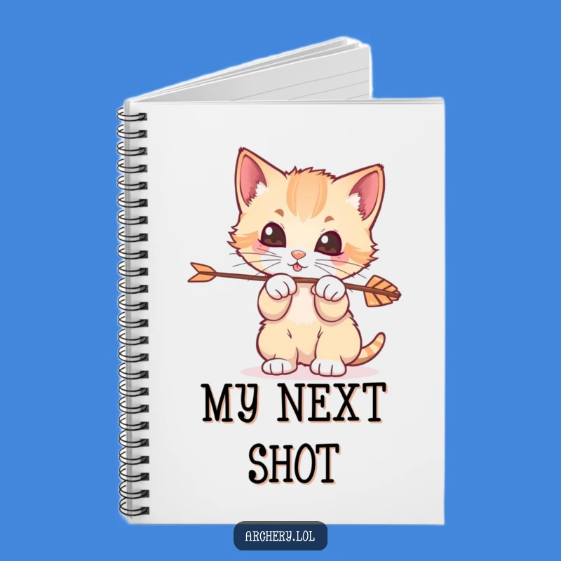 Funny Kitten Archer Notebook: Playful Feline Notes, Creative Journal Gift