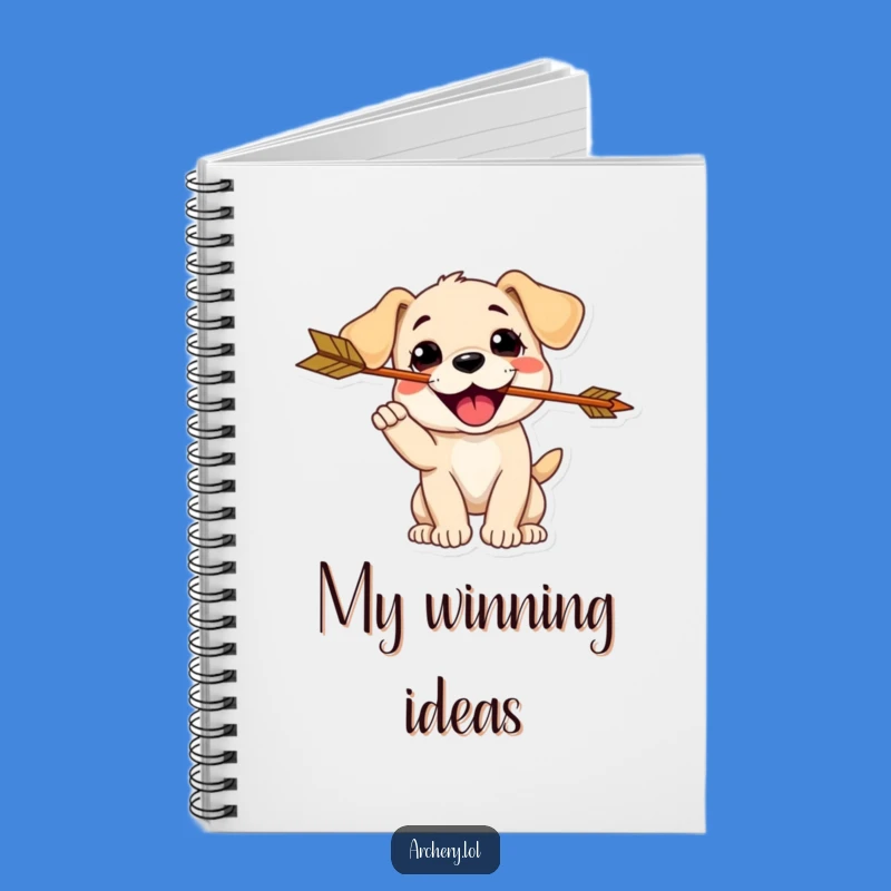 Funny Puppy Archer Notebook: Write with Playful Enthusiasm, Gift Idea