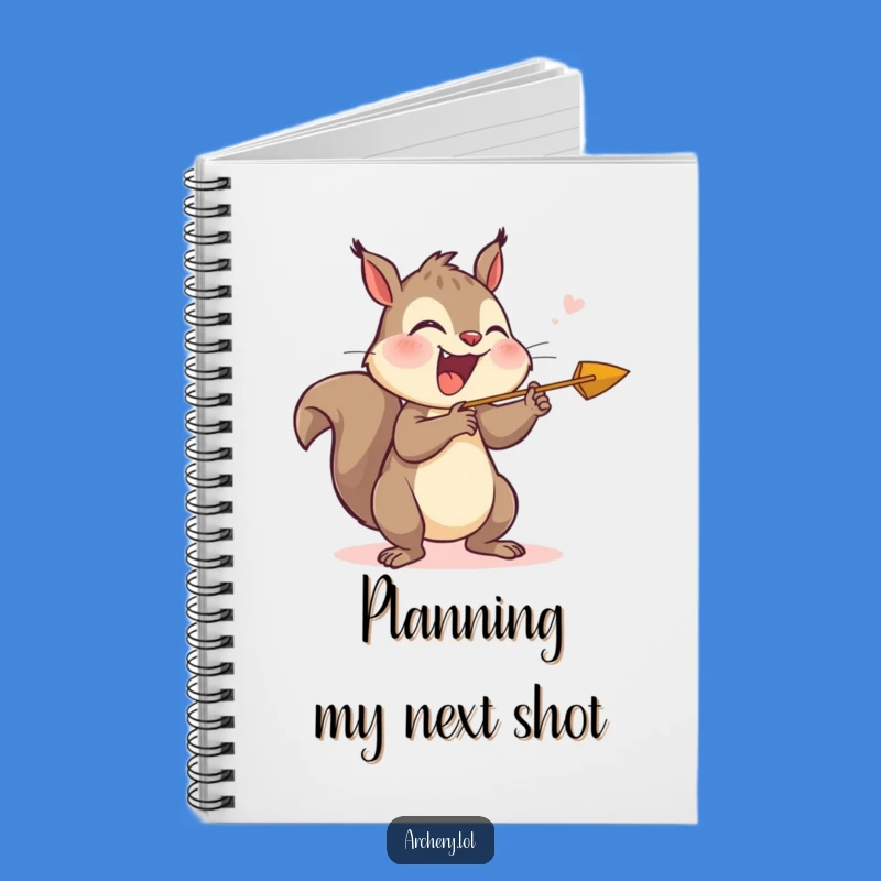 Funny Giggling Squirrel Archer Notebook - Jot Down Joyful Ideas