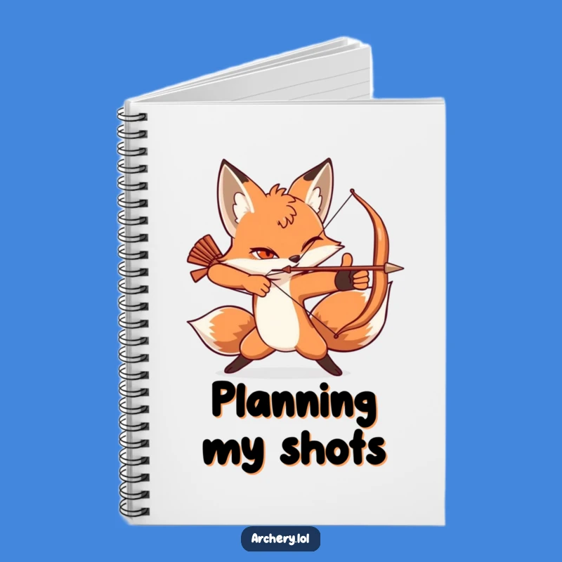 Funny Fox Notebook: Aim Your Ideas with an Archer Friend