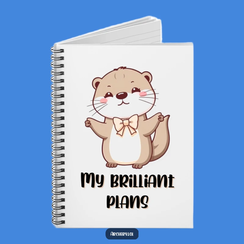 Playful Otter Archery Notebook: Funny Journal, Perfect Gift for Writers & Artists