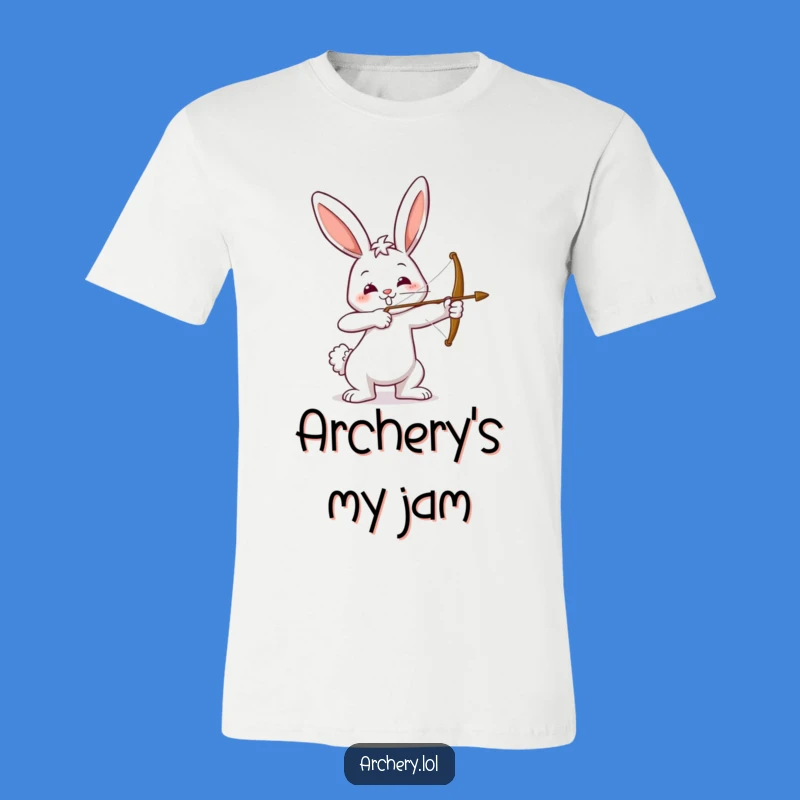 Funny Bunny Archer T-Shirt: Wear Your Aim with a Smile!