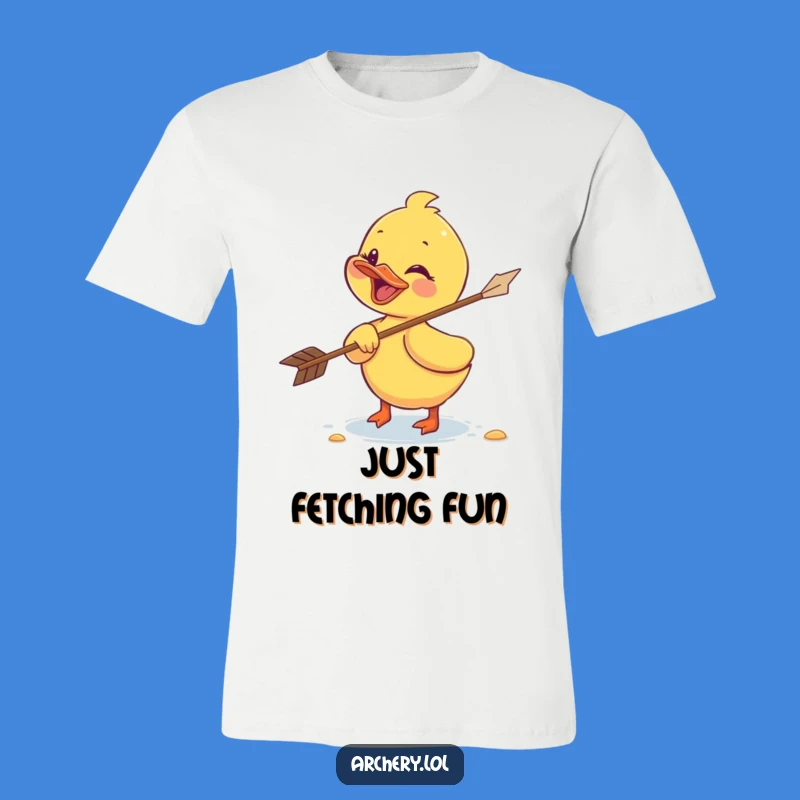 Giggling Duckling Archer Tee: Funny Bird Shirt, Unique Gift