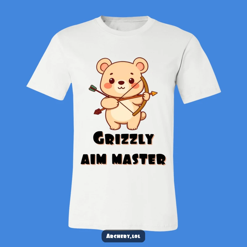 Funny Bear Archer T-Shirt: Roar with Laughter and Aim!