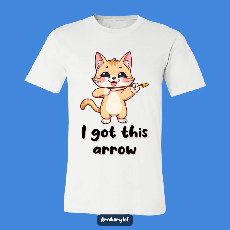Funny Cat Archer T-Shirt: Playful Kitty Shooting Arrows, The Ultimate Funny Gift for Animal Lovers