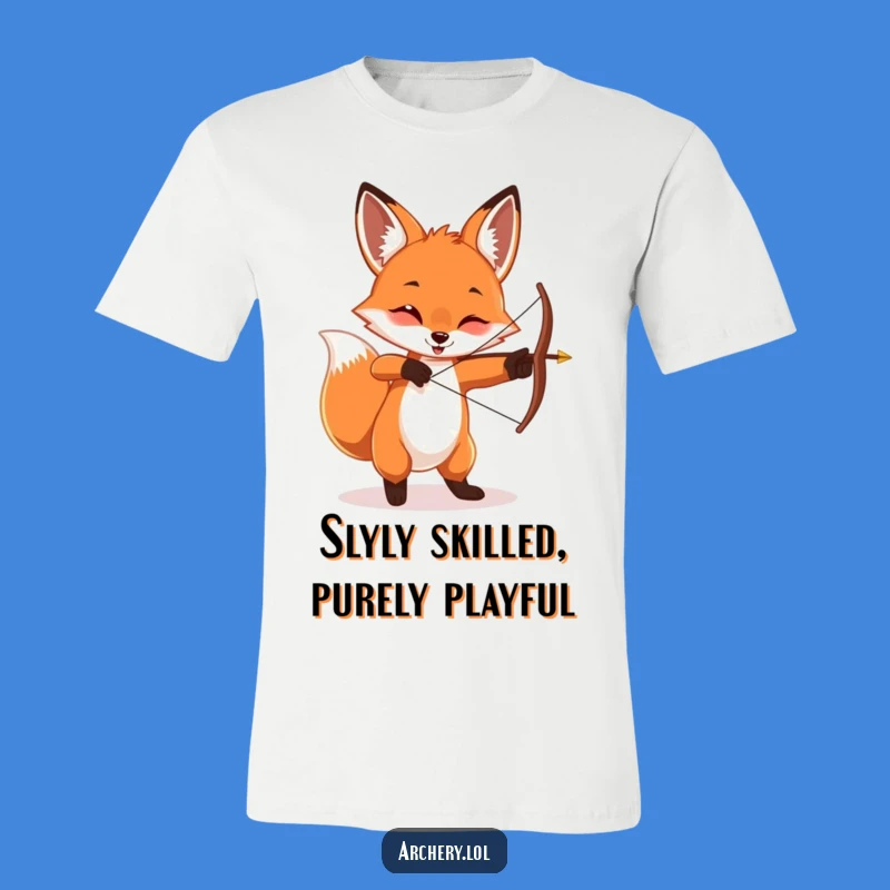 Funny Playful Fox T-Shirt - Mischievous Archer Tee for Fun Lovers