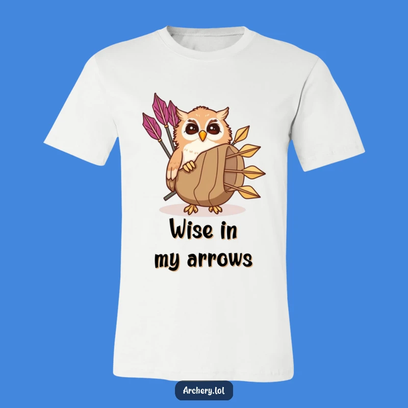 Funny Giggling Owl T-Shirt: Peek-a-Boo Archer Owl Design, The Best Funny Gift