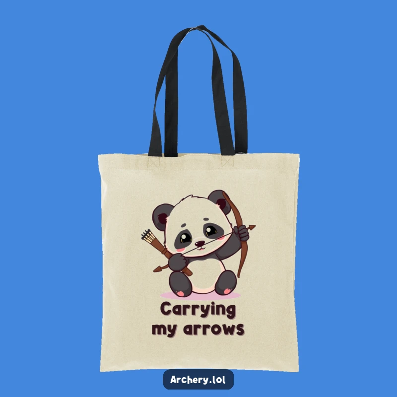 Funny Panda Archer Tote Bag: Carry Your Focus, Stylish Archer Bag