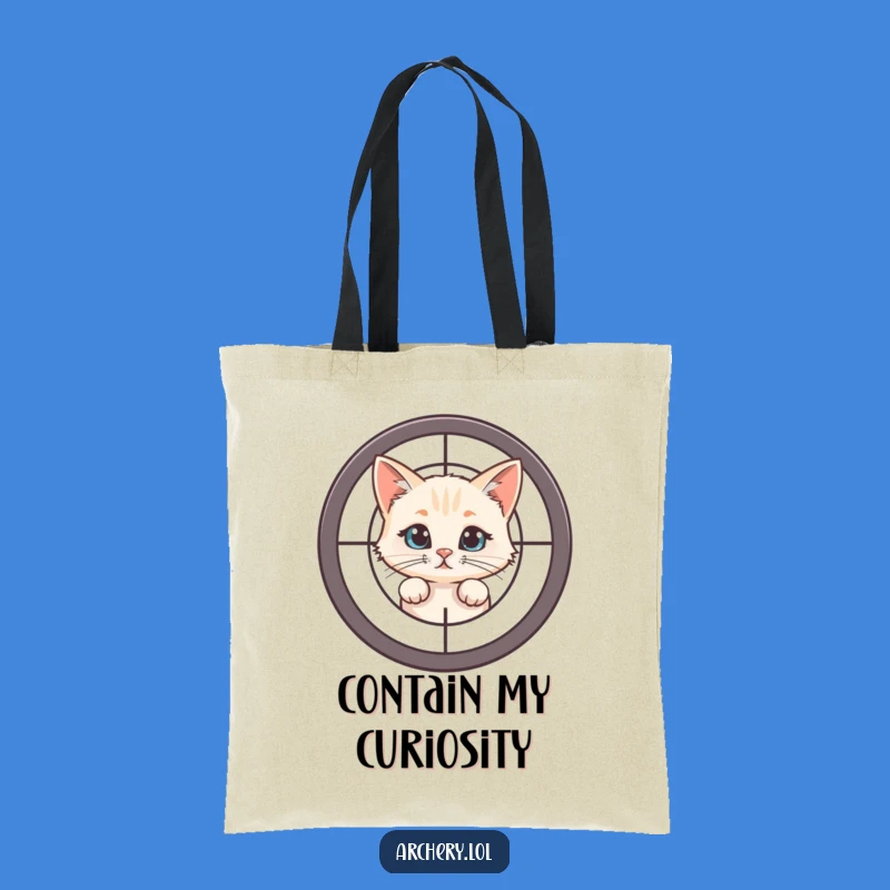 Funny Cat Target Tote Bag: Carry Your Curiosity with This Peek-a-Boo Pet