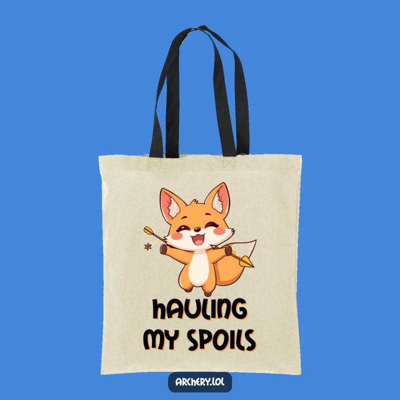 Funny Fox Archer Tote Bag: Triumphant Carry, Perfect Practical Funny Gift