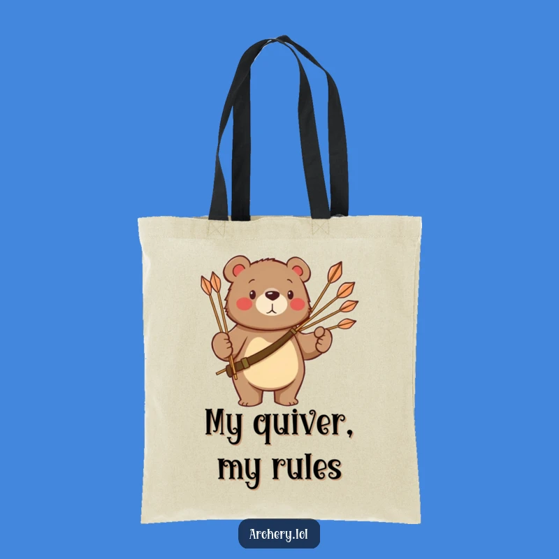 Funny Bear Archer Tote Bag: Majestic Animal Accessory, Perfect Shopping Gift